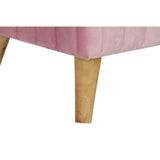 DKD Home Decor Bench Pink (68 x 42 x 55,5 cm) (61 x 36 x 48,5 cm) (2 Stcs)