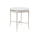 Zusätzlicher Tisch DKD Home Decor Silver Metal Spiegel (56 x 56 x 56 cm)