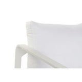 Divano da Giardino DKD Home Decor Bianco Poliestere Alluminio (184 x 72 x 78 cm)