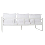 Divano da Giardino DKD Home Decor Bianco Poliestere Alluminio (184 x 72 x 78 cm)