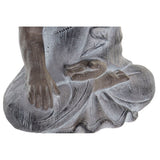 Statua Decorativa da Giardino DKD Home Decor Grigio Buddha Resina Grigio chiaro (30,5 x 22 x 54 cm) (30,5 x 22 x 54 cm)