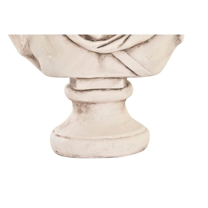 Figura Decorativa para Jardín DKD Home Decor Blanco Griego Busto Magnesio (2 Unidades) (26 x 16 x 36 cm)