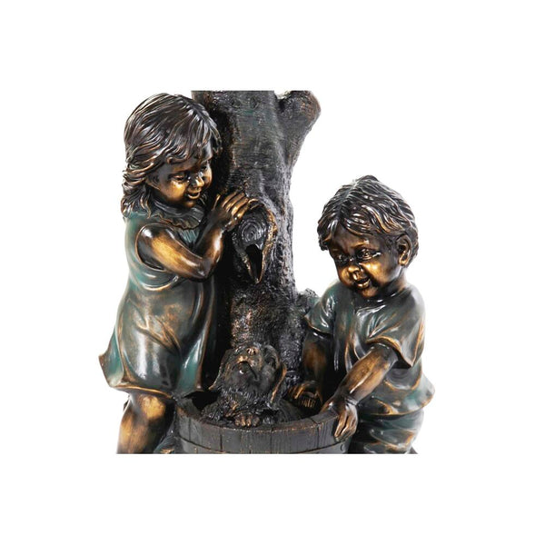 Fuente de Jardín DKD Home Decor Bronce Resina Niño (45 cm)