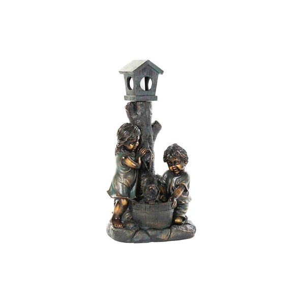 Fuente de Jardín DKD Home Decor Bronce Resina Niño (45 cm)