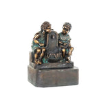 Fuente de Jardín DKD Home Decor Bronce Resina Niños (47 cm)