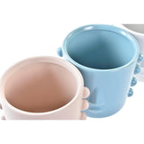 Vaso DKD Home Decor Viso Gres (15 x 13 x 12,5 cm) (4 Unità)