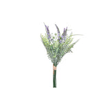 Mazzo DKD Home Decor Lavanda Lilla Poliestere Verde PE (14 x 14 x 42 cm)