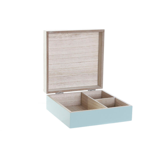 Scatola-Portagioie DKD Home Decor Legno (17 x 17 x 6,5 cm)