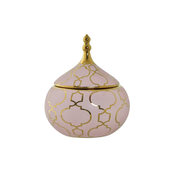 Scatola-Portagioie DKD Home Decor Porcellana Orientale (14 x 14 x 17 cm)