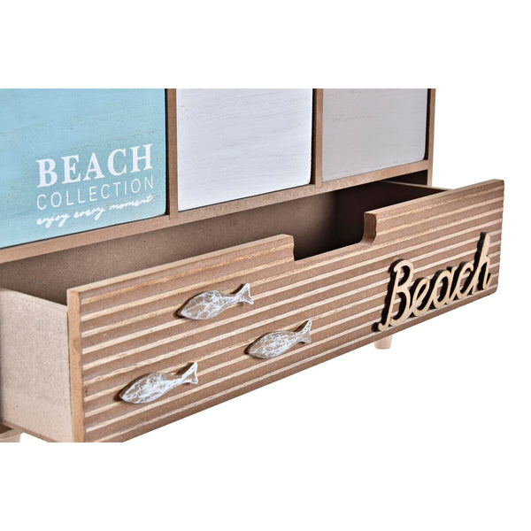 Scatola-Portagioie DKD Home Decor Legno Spiaggia (34 x 14 x 24 cm)