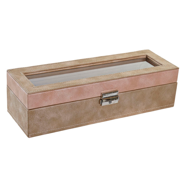 Scatola-Portagioie DKD Home Decor Cristallo MDF PU Tradizionale (30 x 10 x 8 cm)