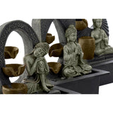 Fontana da giardino DKD Home Decor Buddha Resina Orientale (15 x 15 x 25 cm) (3 Unità)