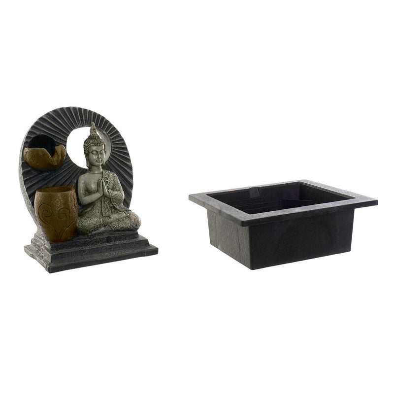 Fontana da giardino DKD Home Decor Buddha Resina Orientale (15 x 15 x 25 cm) (3 Unità)