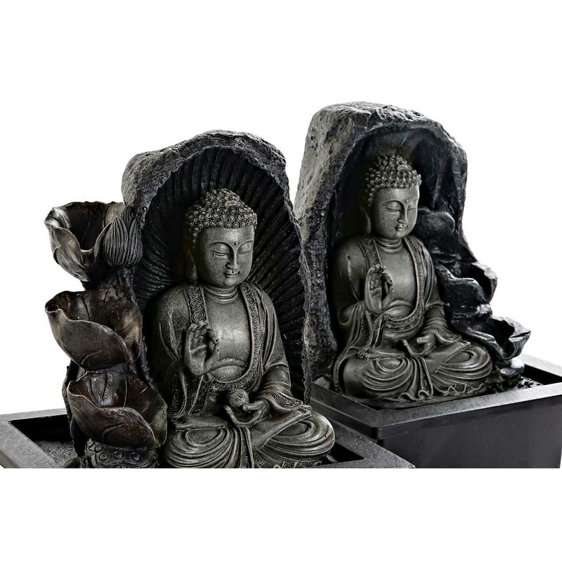 Fontana da giardino DKD Home Decor Buddha Resina Orientale (21 x 17,5 x 25 cm) (2 Unità)