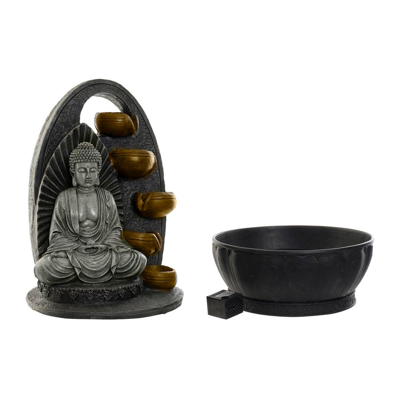 Fontana da giardino DKD Home Decor Buddha Resina Orientale (25 x 25 x 40 cm) (2 Unità)