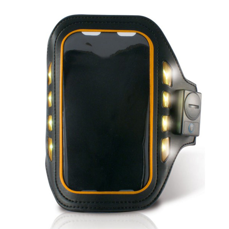 Braccialetto Sportivo con LED KSIX 4" Nero Neoprene