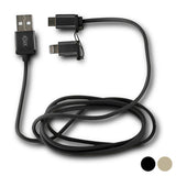 Cable USB a Micro USB y Lightning KSIX