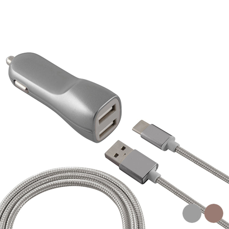 Metallic Ksix USB -Auto -Ladegerät für Auto