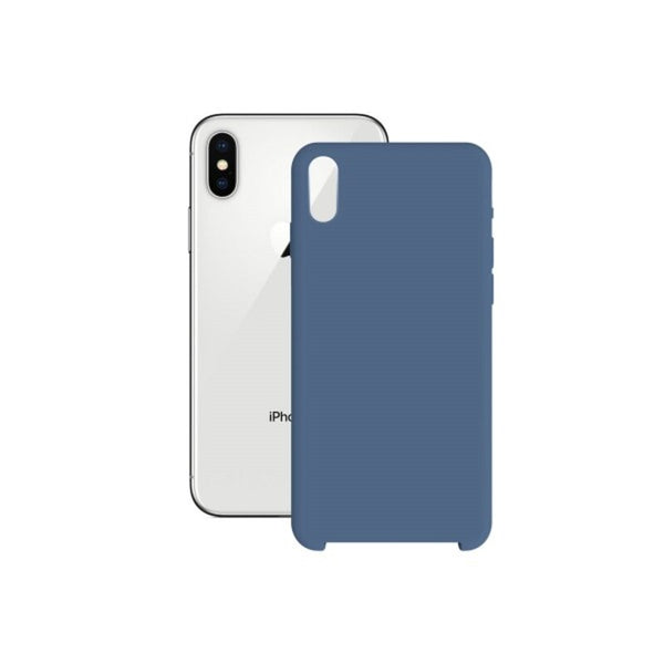 Custodia per Cellulare iPhone X/XS KSIX Soft Azzurro