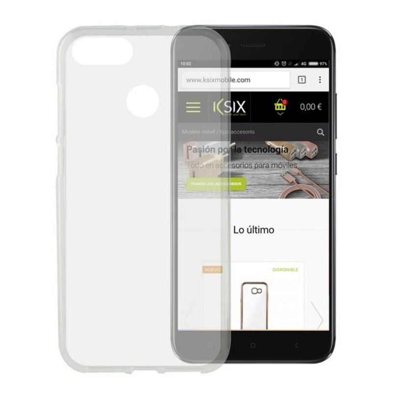 Funda para Móvil Xiaomi Mi A1 KSIX Flex TPU Transparente