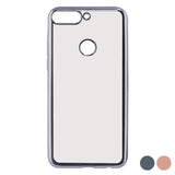 Funda para Móvil Huawei Y7 2018 KSIX Flex Metal TPU Flexible