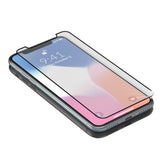 Protecteur d'écran mobile en verre trempé iPhone X-XS KSIX Armure noire