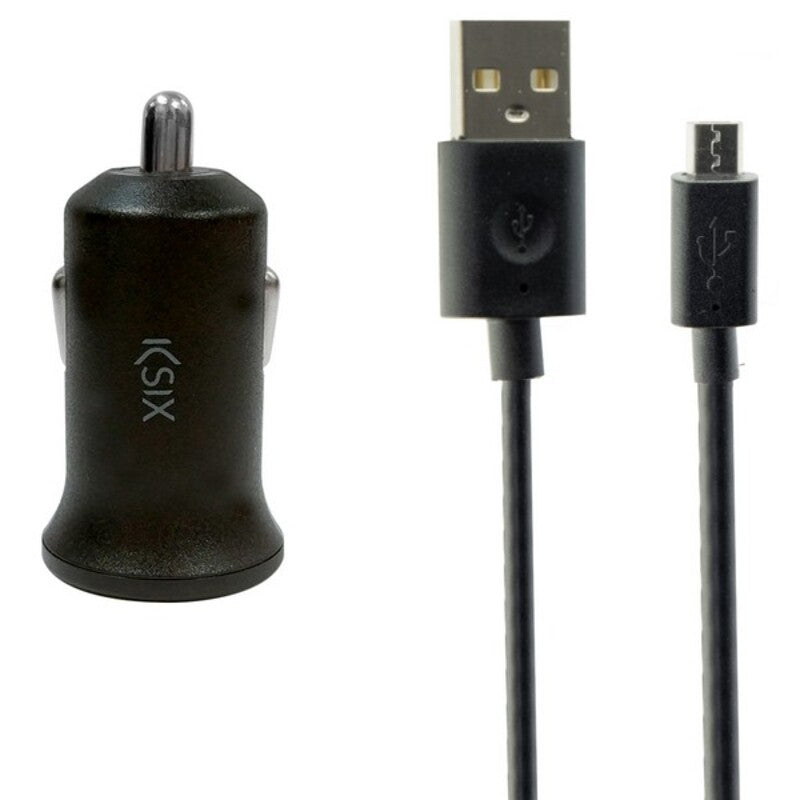 Wandladegerät + Mikro USB -Kabel Ksix 2a schwarz