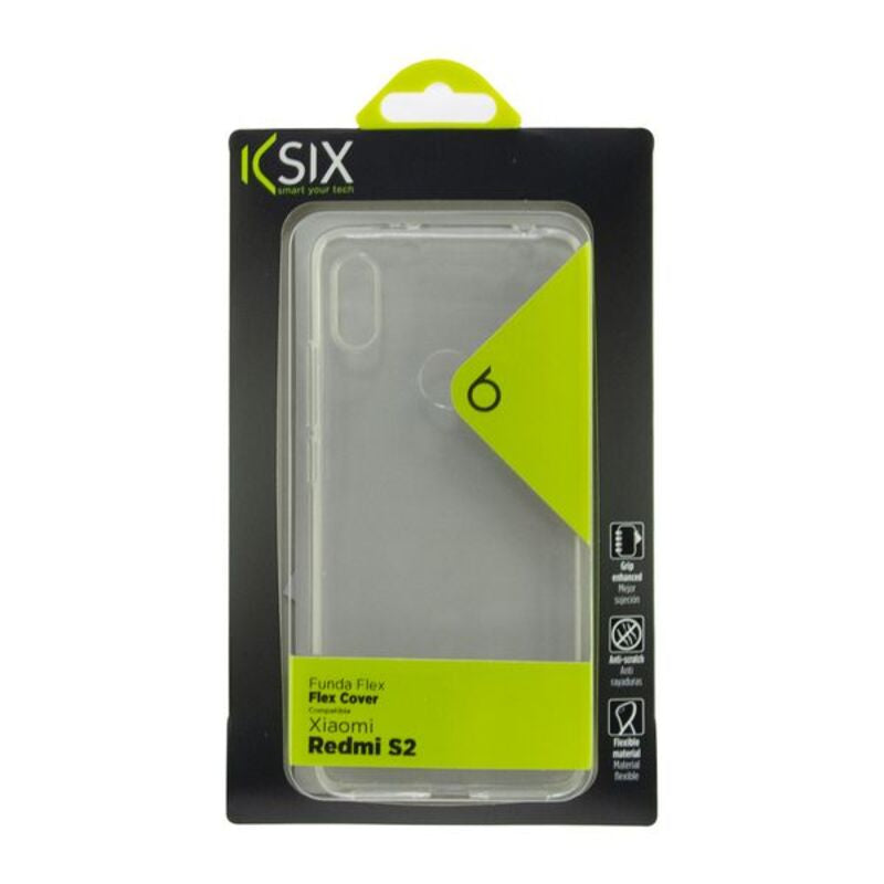 Funda para Móvil Xiaomi Redmi Note S2 KSIX Flex TPU Transparente