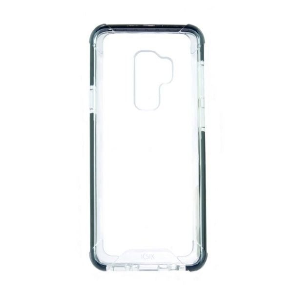 Handyhülle Samsung Galaxy S9+ KSIX Flex Armor TPU Polycarbonat Schwarz Durchsichtig