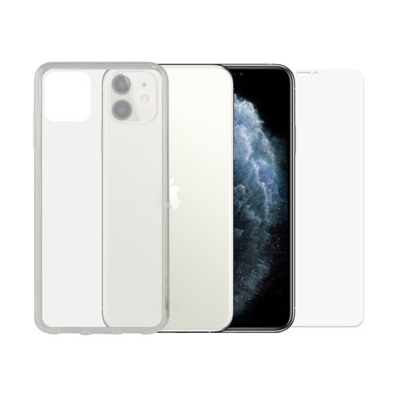 Protettore Schermo Vetro Temprato per Cellulare + Custodia per Cellulare Iphone 11 Contact