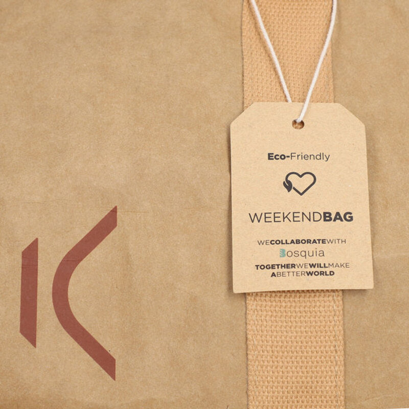 Sac de sport KSIX Weekendbag Paper Kraft respectueux de l'environnement Brown