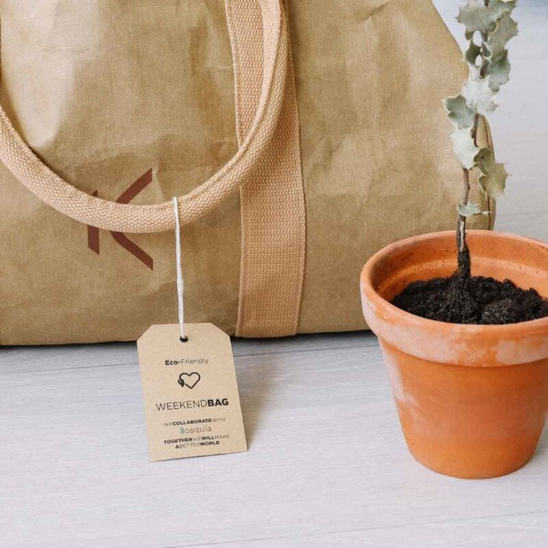 Sac de sport KSIX Weekendbag Paper Kraft respectueux de l'environnement Brown