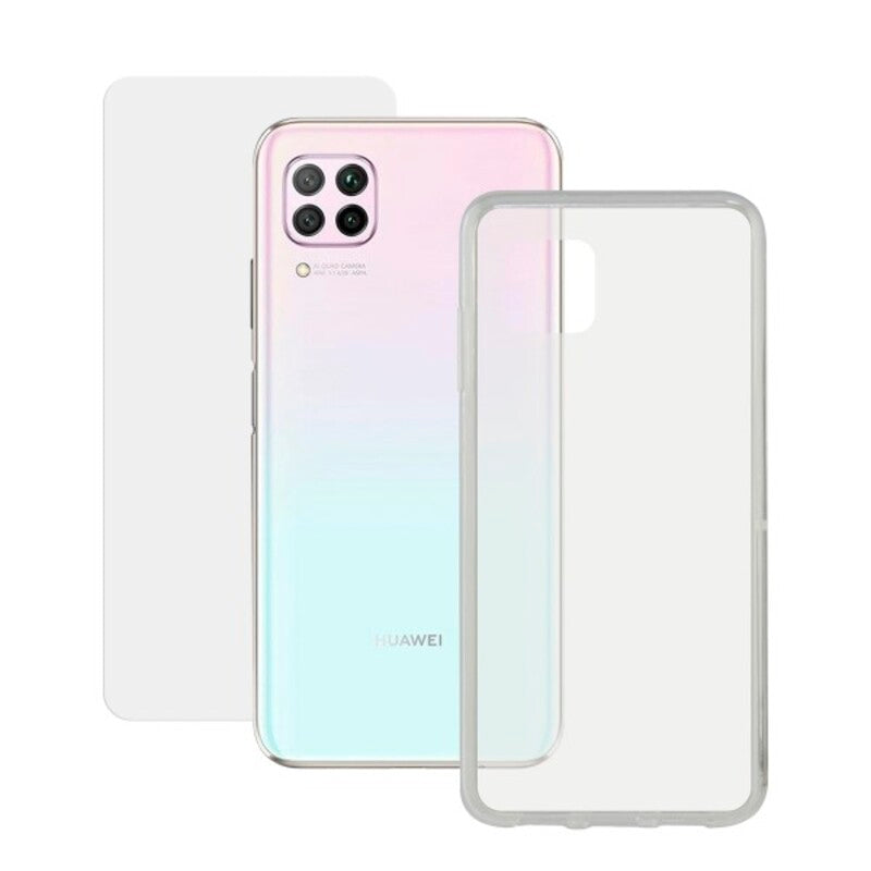 Protettore Schermo Vetro Temprato per Cellulare + Custodia per Cellulare Huawei P40 Lite Contact