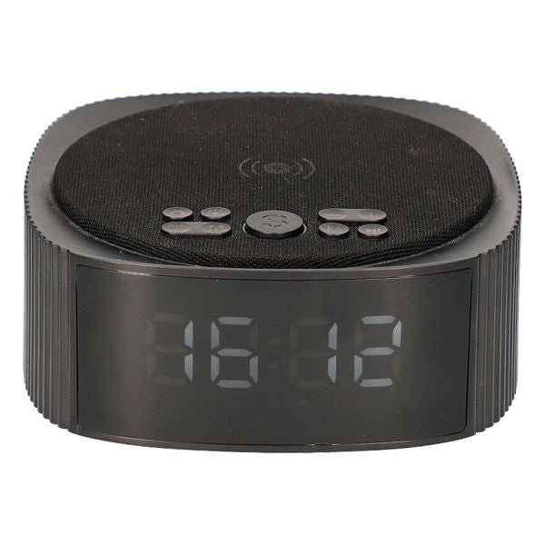 Radio Sveglia con Caricabatterie Wireless KSIX Alarm Clock 3 Bluetooth 10W Nero