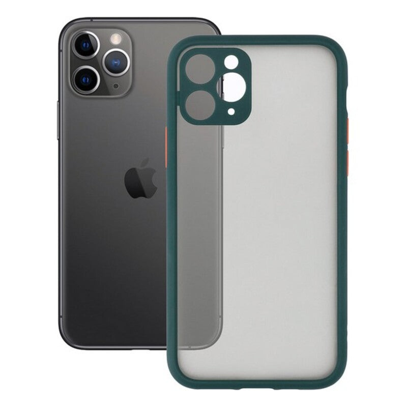 Custodia per Cellulare iPhone 11 KSIX Duo Soft Verde