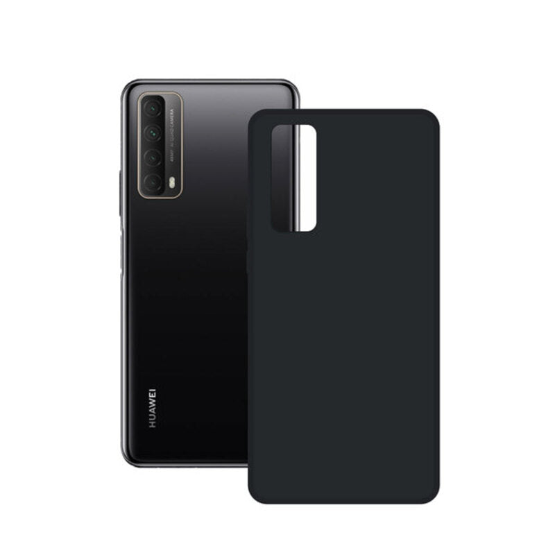 Huawei PSMART 2021 Contact Téléphone Black Cell Silk TPU