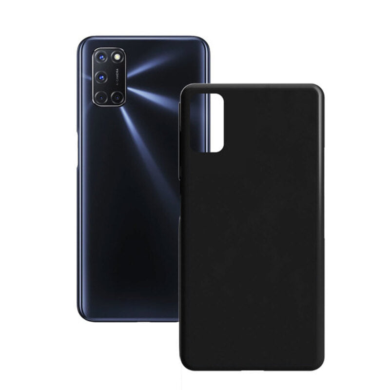 OPPO A72 Contacter la soie de téléphone mobile Black Silk TPU