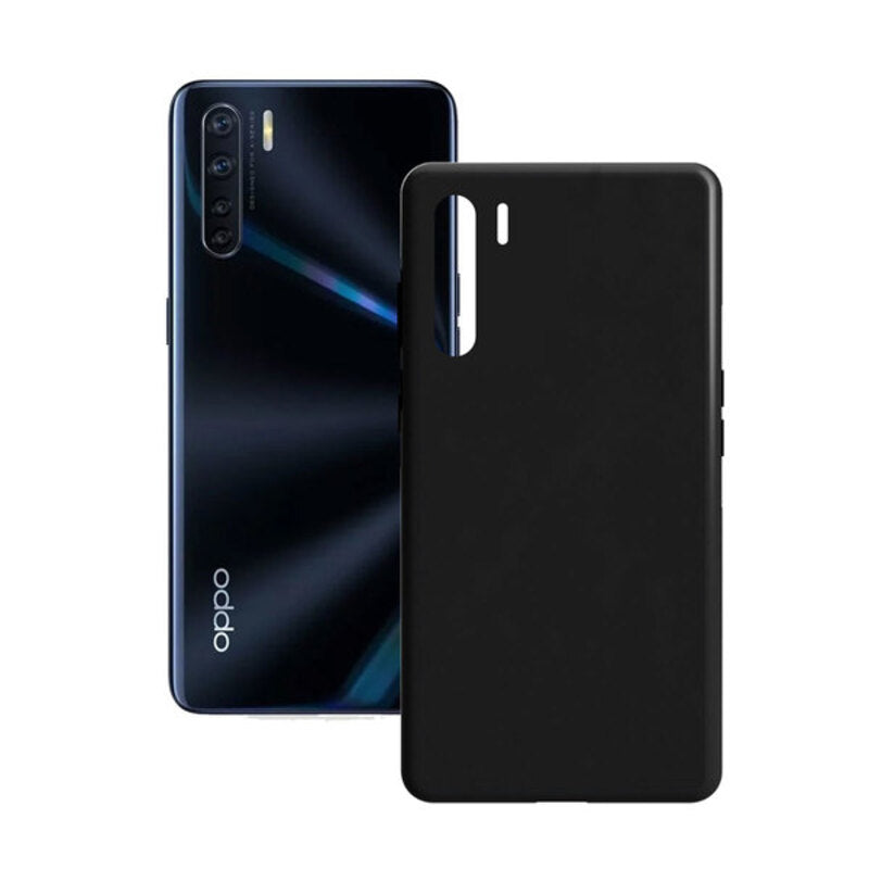 OPPO A91 Contacter la soie de téléphone mobile Black Silk TPU