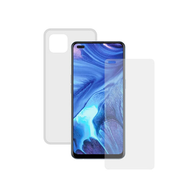 Protecteur d'écran en verre tenté pour téléphone mobile + cas mobile Oppo Reno 4Z Contact transparent