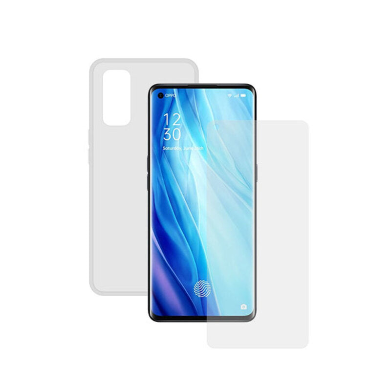 Protecteur d'écran en verre tenté pour téléphone mobile + cas mobile Oppo Reno 4 Pro Contact Transparent