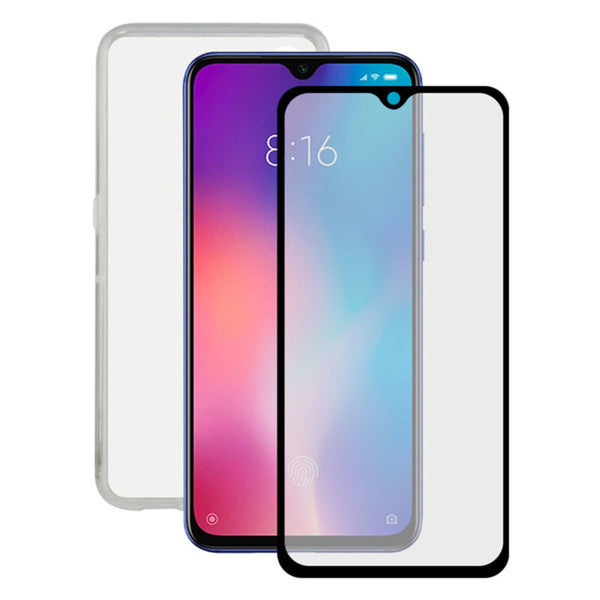 Protecteur d'écran en verre tenté pour le téléphone mobile + Xiaomi Mi 9 Mobile Case 9 Contact