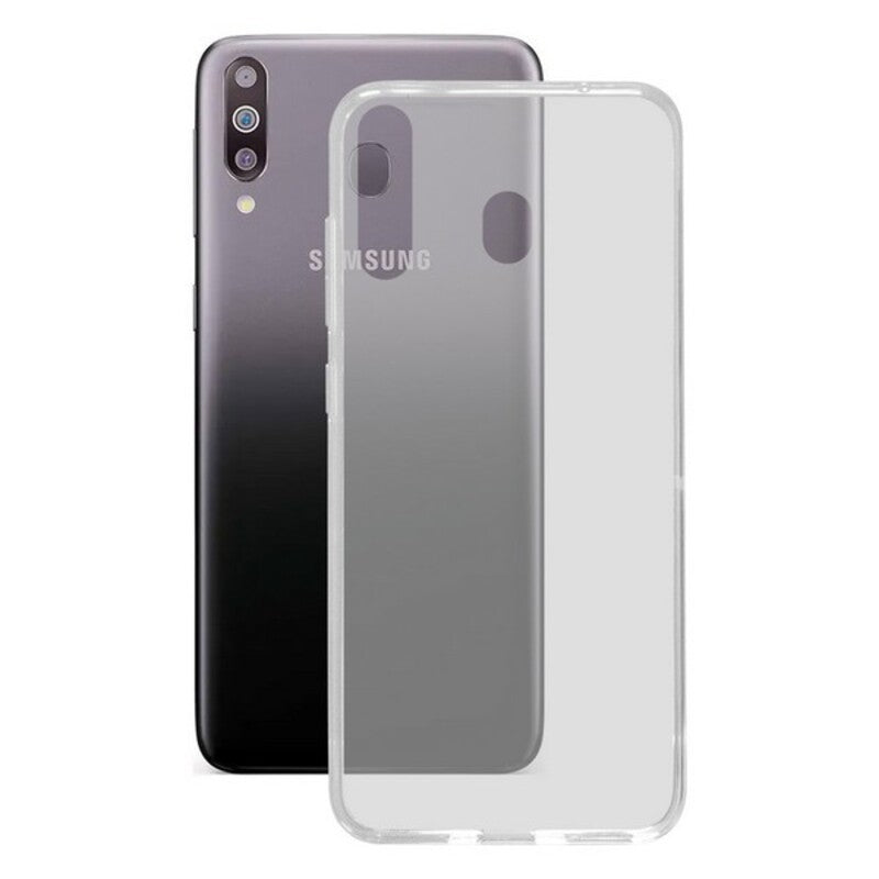 Funda para Móvil Samsung Galaxy M30 KSIX Flex TPU Transparente Flexible