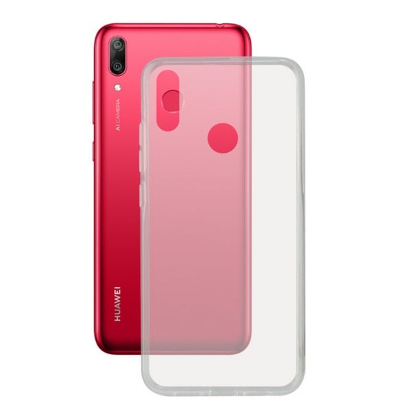 Funda para Móvil Huawei Y7 2019 KSIX Flex Transparente