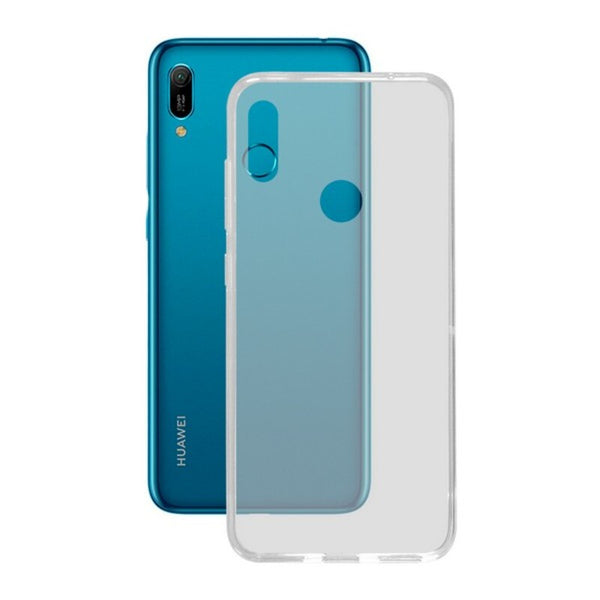 Funda para Móvil Huawei Y6 2019 KSIX Flex TPU Transparente