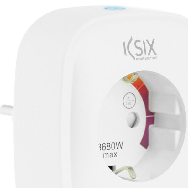 Presa Intelligente KSIX Smart Energy Slim WIFI 250V Bianco