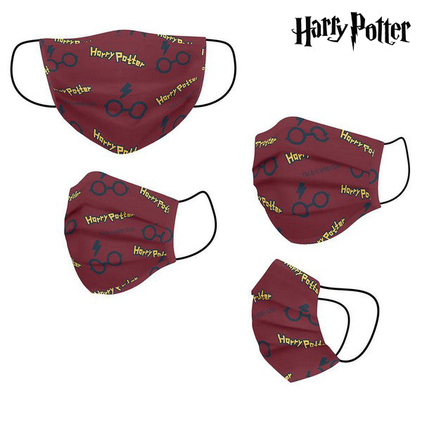 Herry Potter Masque en tissu faubant fabriquable réutilisable pour les enfants rouges