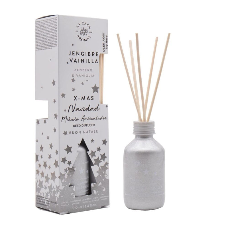 Ambientador Flor de Mayo Mikado Navidad Vainilla Jenjibre (100 ml)