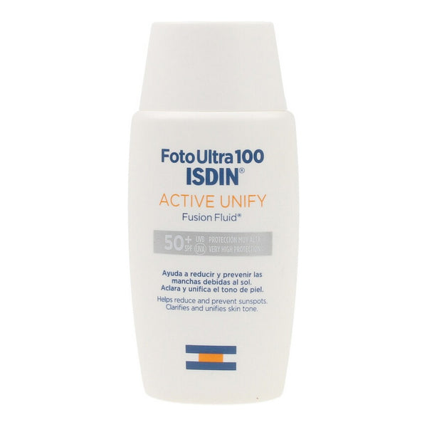 Crema Antimacchie Solari Foto Ultra 100 Active Unify Isdin Spf 50+ (50 ml)