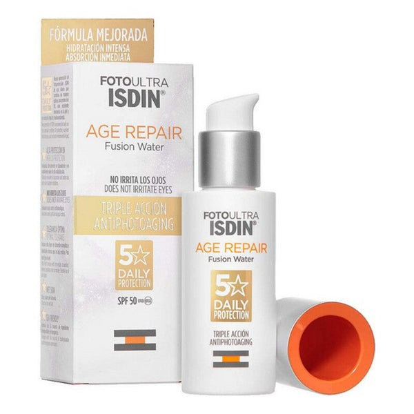 Protector Solar Facial FotoUltra Age Repair Fusion Water Isdin Spf 50 (50 ml)