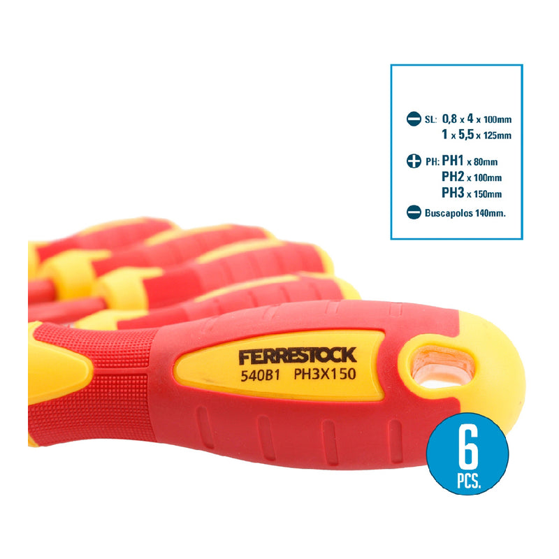 Ensemble de tournevis Ferrestock (6 pc)